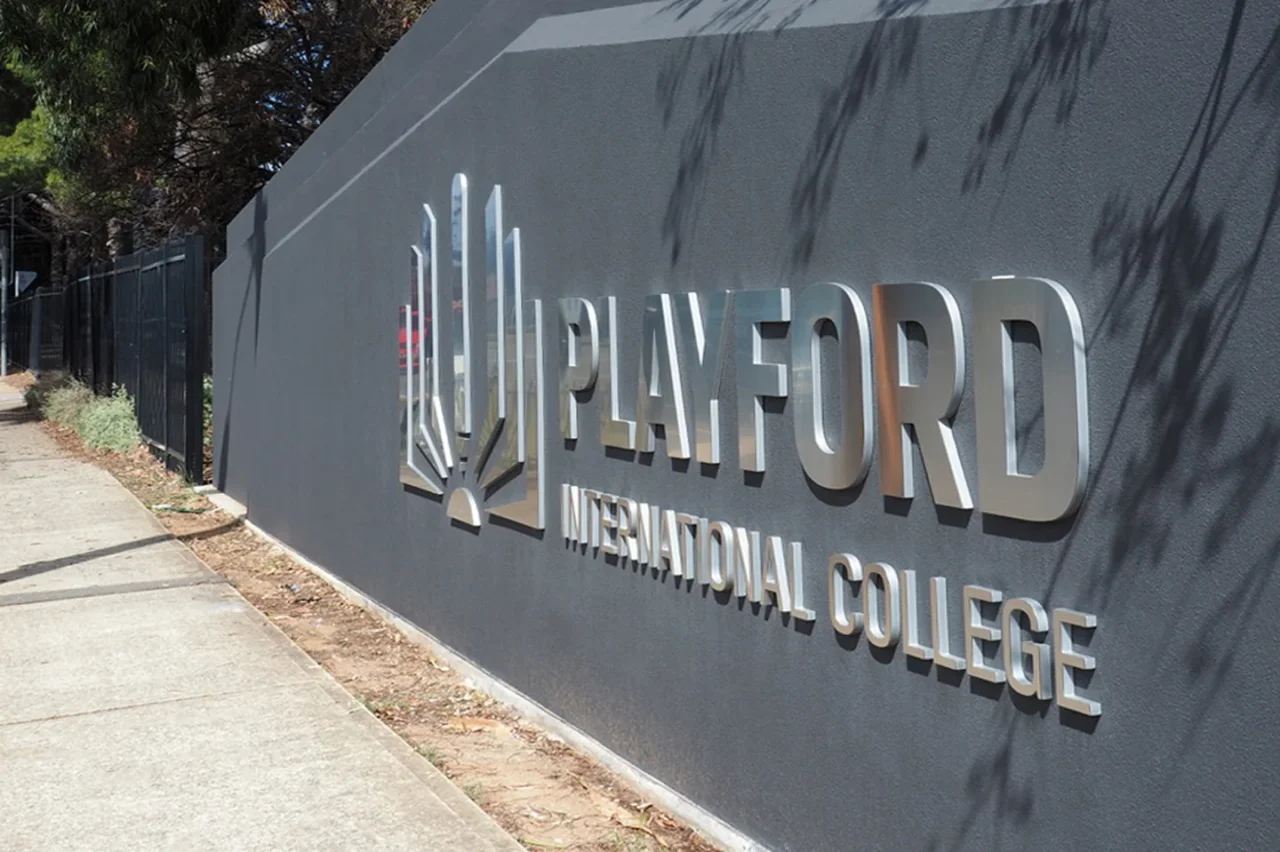Playford International College Signage